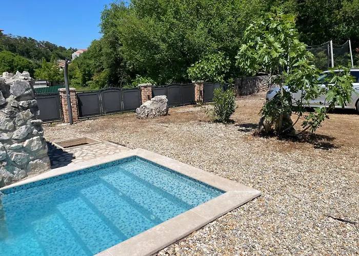 Viletta With Pool, Waterfall, Privacy, Large Garden - By Traveler Tourist Agency Krk - Id 2212 Holiday home *